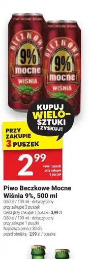 Twój Market Piwo Beczkowe Mocne Wiśnia 9% oferta
