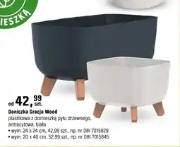OBI Doniczka Gracja Wood oferta
