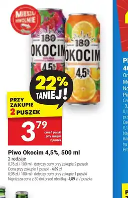 Twój Market Piwo Okocim 4,5% oferta