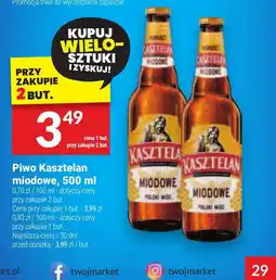 Twój Market Piwo Kasztelan miodowe oferta