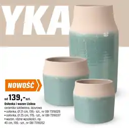 OBI Osłonka i wazon Lisboa oferta