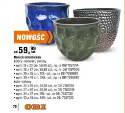 OBI Donica ceramiczna oferta