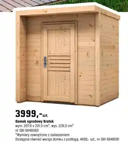 OBI Domek ogrodowy Bratek oferta