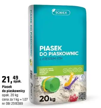 OBI Piasek do piaskownicy oferta