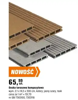 OBI Deska tarasowa kompozytowa oferta
