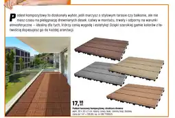 OBI Podest tarasowy kompozytowy struktura drewna oferta