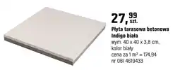 OBI Płyta tarasowa betonowa Indigo biała oferta