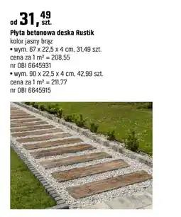 OBI Płyta betonowa deska Rustik oferta