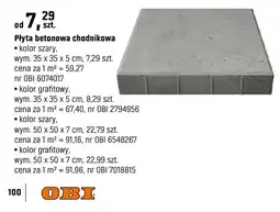 OBI Płyta betonowa chodnikowa oferta