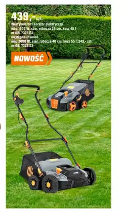 OBI Wertykulator i aerator elektryczny oferta
