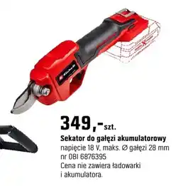 OBI Sekator do gałęzi akumulatorowy napięcie oferta