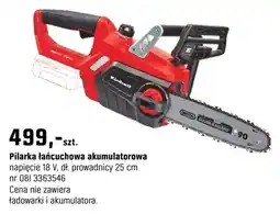 OBI Pilarka łańcuchowa akumulatorowa oferta