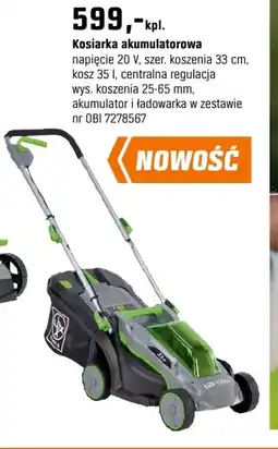 OBI Kosiarka akumulatorowa oferta