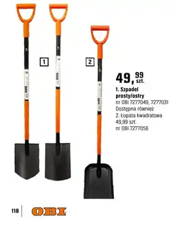 OBI Szpadel prosty/ostry oferta
