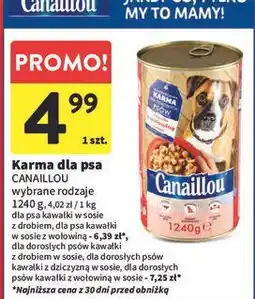 Intermarche Pokarm dla psa z wołowiną Canaillou oferta