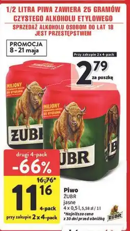 Intermarche Piwo Żubr 1768 oferta