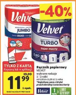 Intermarche Ręcznik papierowy Velvet Jumbo oferta
