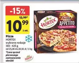 Intermarche Pizza grande appetito z szynką i pieczarkami Hortex oferta