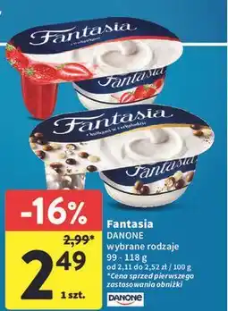 Intermarche Jogurt z kulkami w czekoladzie Danone Fantasia oferta