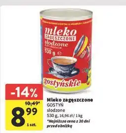 Intermarche Mleko zagęszczone słodzone Gostyń oferta