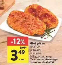 Intermarche Mini pizza z szynką Maxtop oferta