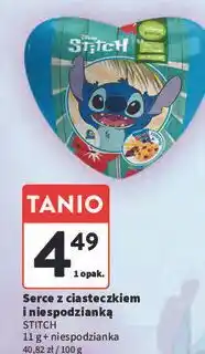 Serce z ciasteczkiem i niespodzianką stitch