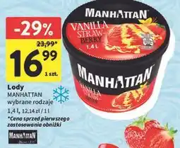 Intermarche Lody strawberry & vanilla Manhattan (Nestle) oferta