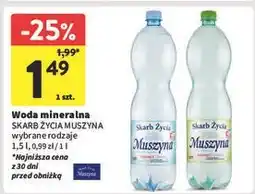 Intermarche Woda gazowana Muszyna Skarb Życia oferta