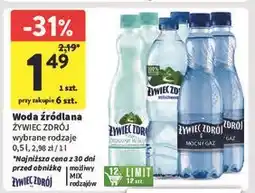 Intermarche Woda mocny gaz Żywiec Zdrój oferta