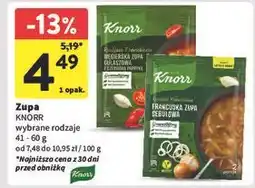 Intermarche Francuska zupa cebulowa Knorr Rozkosze Podniebienia oferta