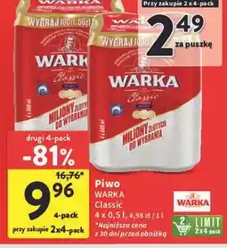 Intermarche Piwo Warka oferta