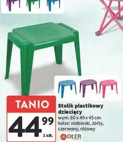Intermarche Stolik dziecięcy 60 x 40 46 cm Ołer oferta