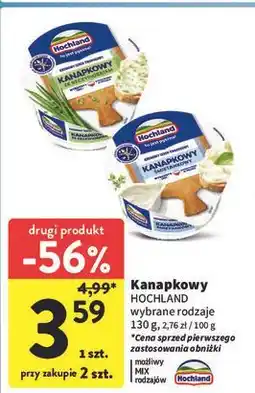 Intermarche Serek ze szczypiorkiem Hochland Kanapkowy oferta