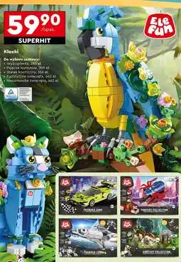 Biedronka Wyścigówka 285 elem. Elefun oferta