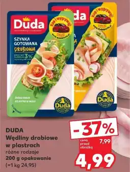 Kaufland DUDA Wędliny drobiowe w plastrach oferta