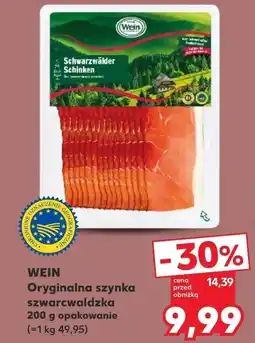 Kaufland WEIN Oryginalna szynka szwarcwaldzka oferta