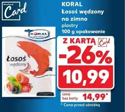 Kaufland KORAL Łosoś wędzony na zimno oferta
