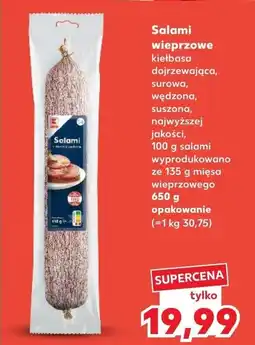 Kaufland Salami wieprzowe oferta