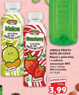 Kaufland JUNGLE FRUITS NATA DE COCO Napój z galaretką i z sokiem owocowym NFC oferta
