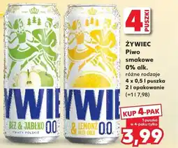 Kaufland ŻYWIEC Piwo smakowe 0% alk. oferta