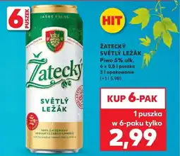 Kaufland ŽATECKÝ SVĚTLÝ LEŽÁK Piwo 5% alk. oferta