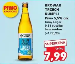 Kaufland BROWAR TRZECH KUMPLI Piwo 5,5% alk. oferta