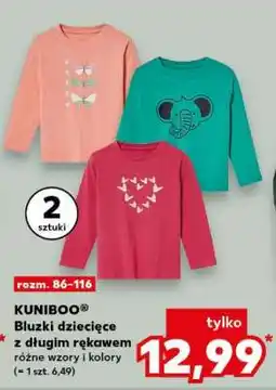 Kaufland KUNIBOO Bluzki dziecięce z długim rękawem oferta