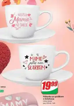 Dino Filiżanka ze spodkiem z dedykacją oferta