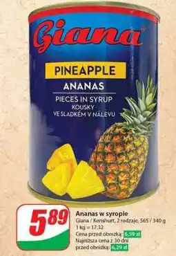 Dino Ananas w syropie oferta