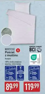 ALDI NOVITESSE Pościel z muślinu oferta