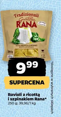 Netto Ravioli z ricottą i szpinakiem Rana oferta