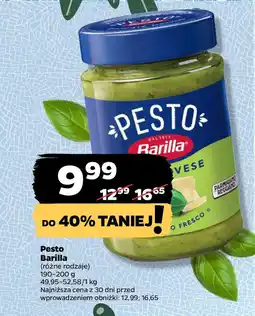 Netto Pesto Barilla oferta