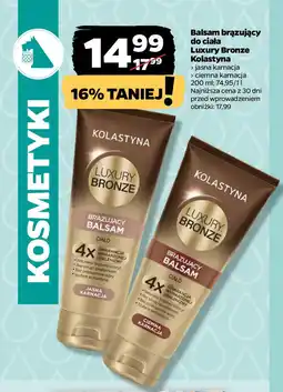Netto Balsam brązujący do ciała Luxury Bronze Kolastyna oferta