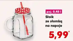 Kaufland Słoik ze słomką na napoje oferta